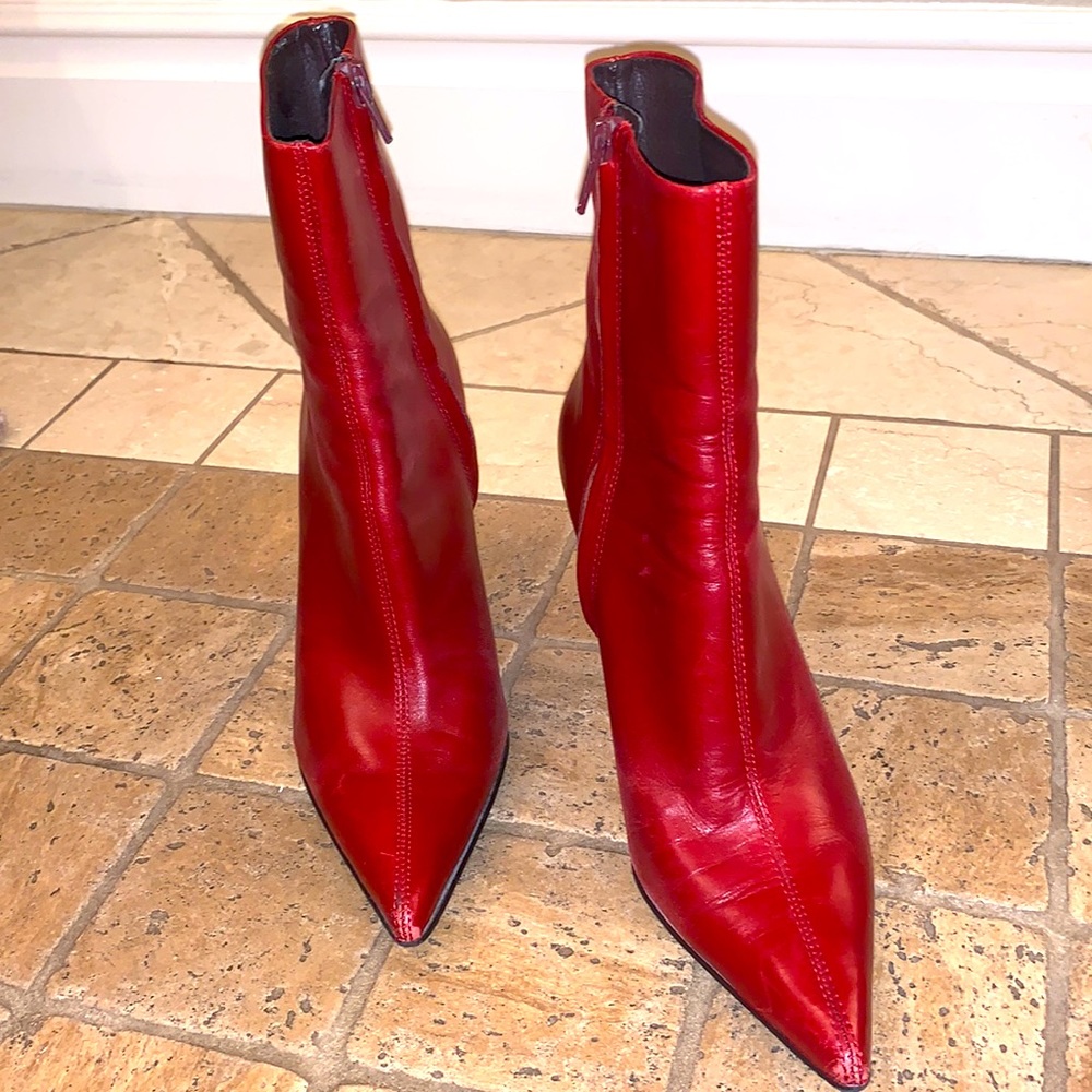 Red Nine West Boots